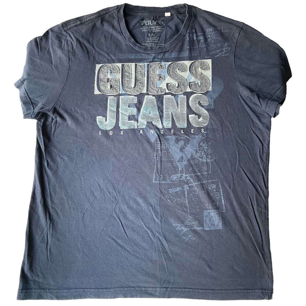 Guess Jeans Los Angeles Men’s Short Sleeve T-shirt size L, Blue